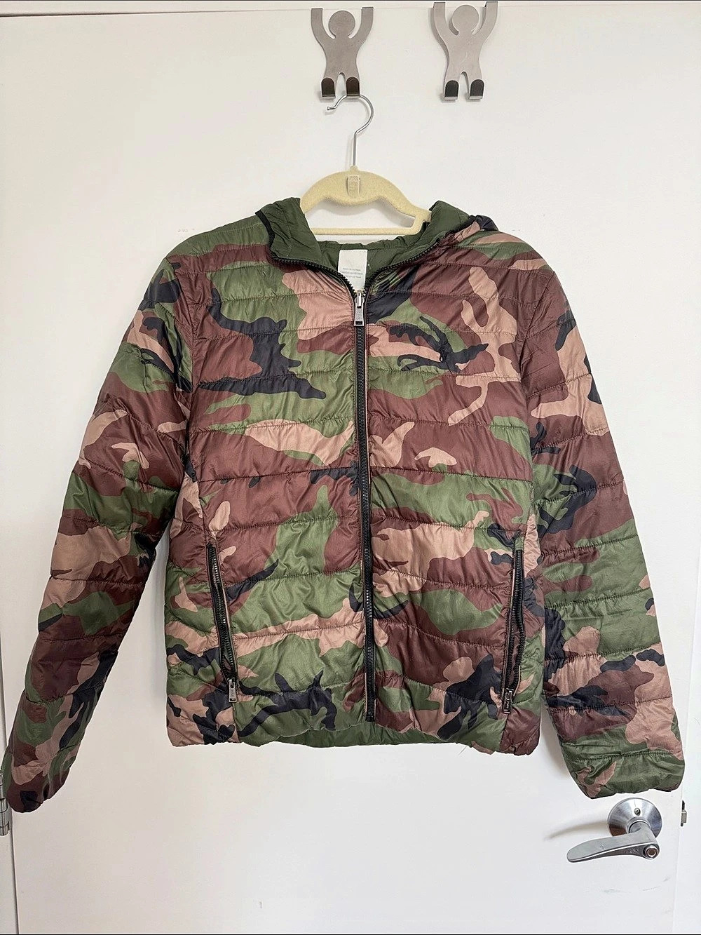 Polo Ralph Lauren Boys Reversible Camo hooded Puffer Jacket XL